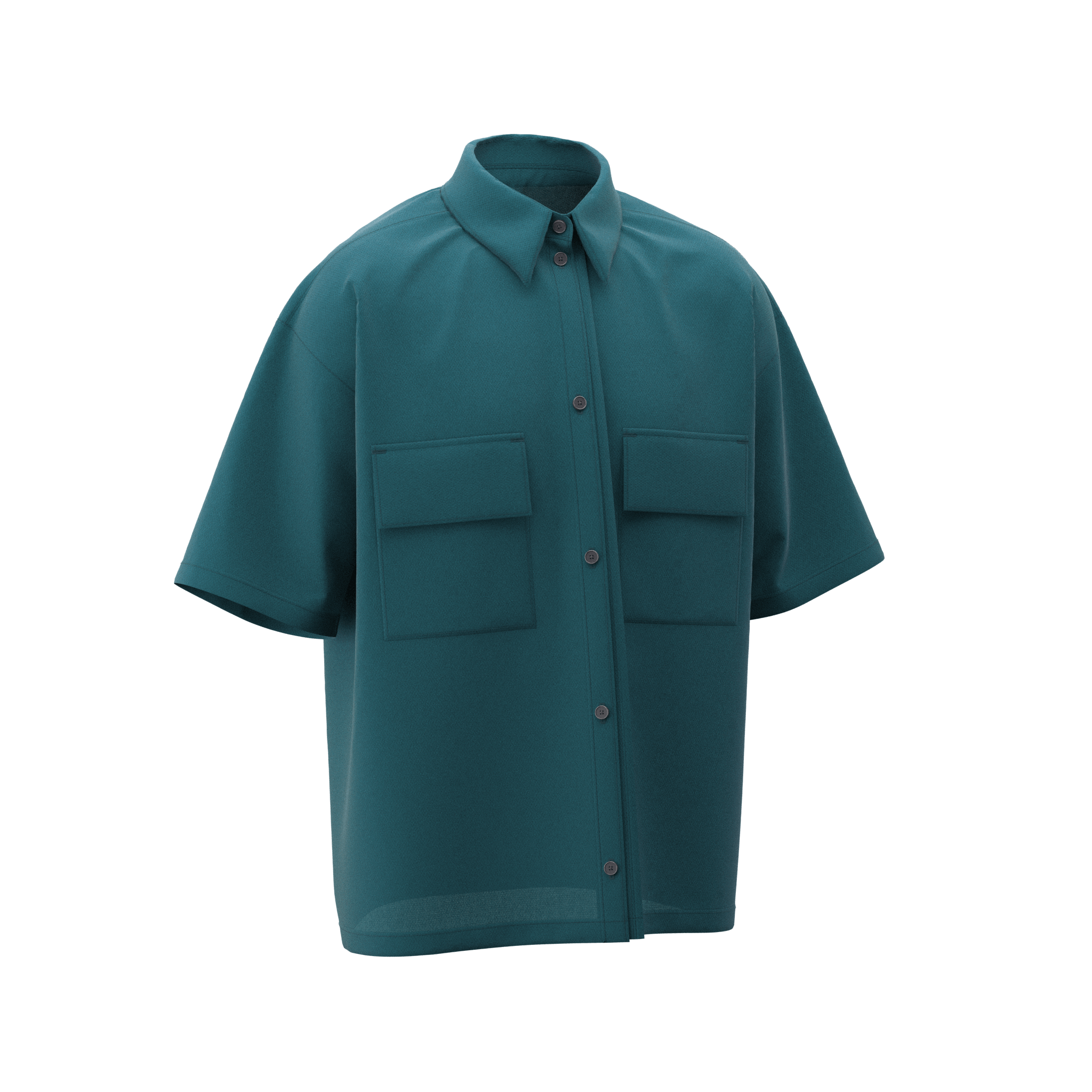 Mock Leno Button-Up Shirt